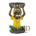 JAMAICAN MAN ASHTRAY 18" LARGE 1CT